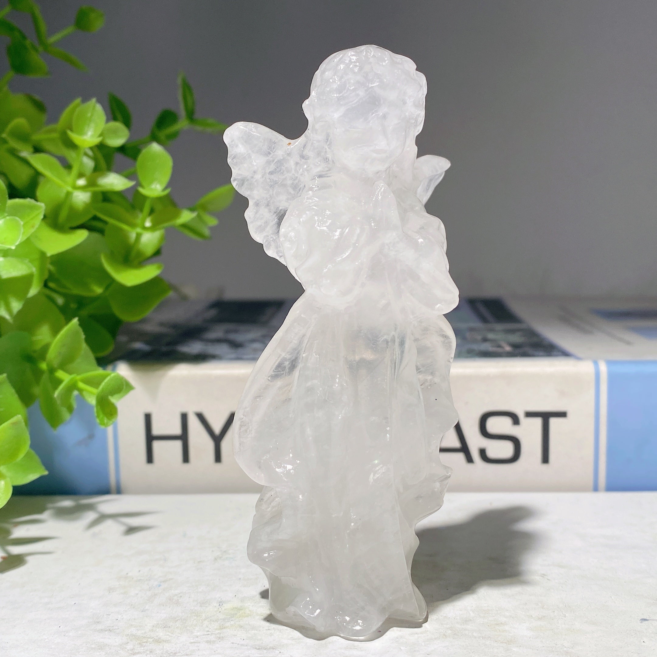 3.9 Inch Mixed Crystal Angel Fairy Figurines for Healing