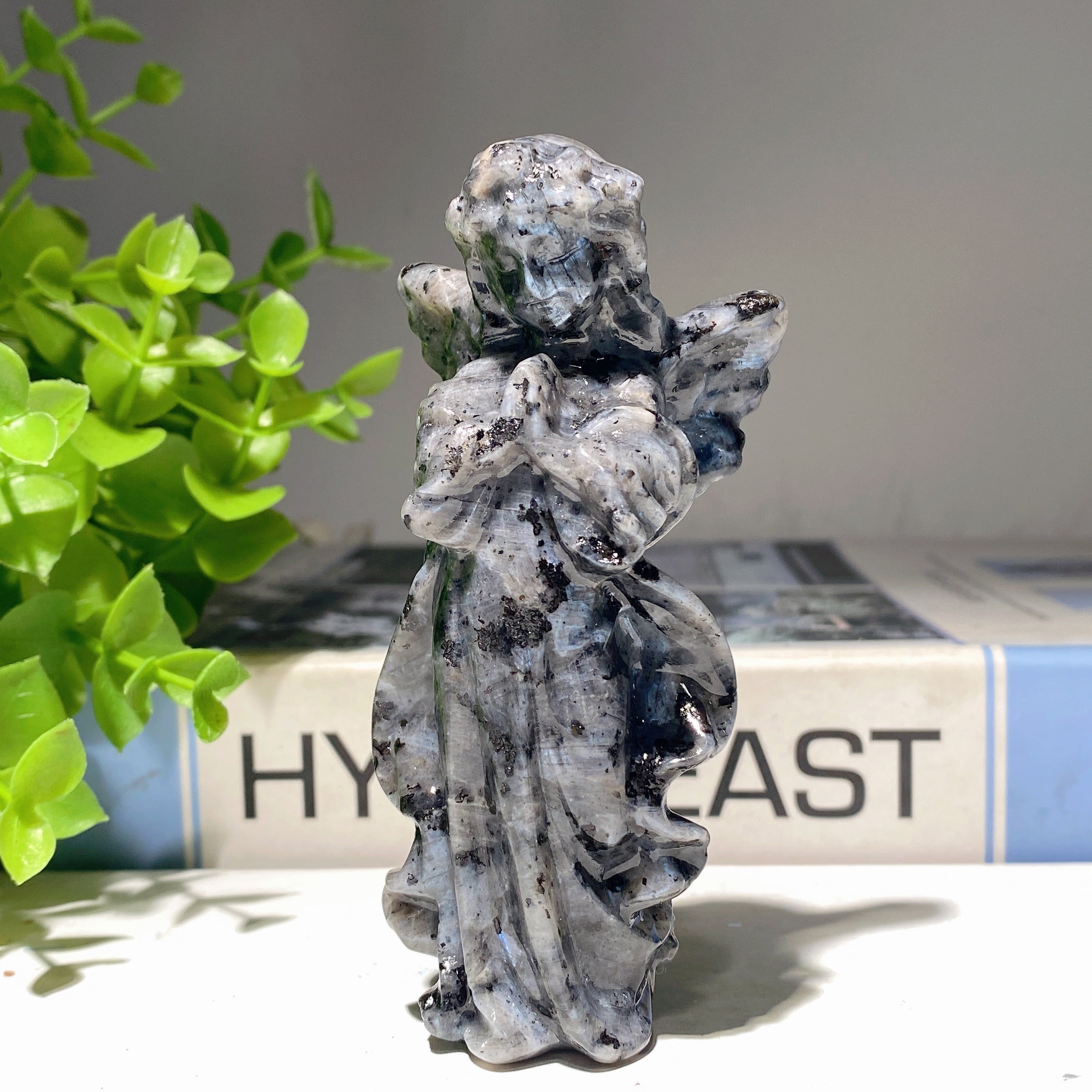 3.9 Inch Mixed Crystal Angel Fairy Figurines for Healing