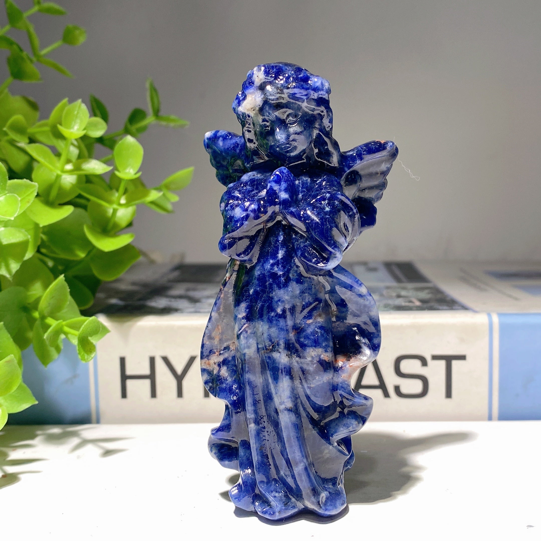 3.9 Inch Mixed Crystal Angel Fairy Figurines for Healing