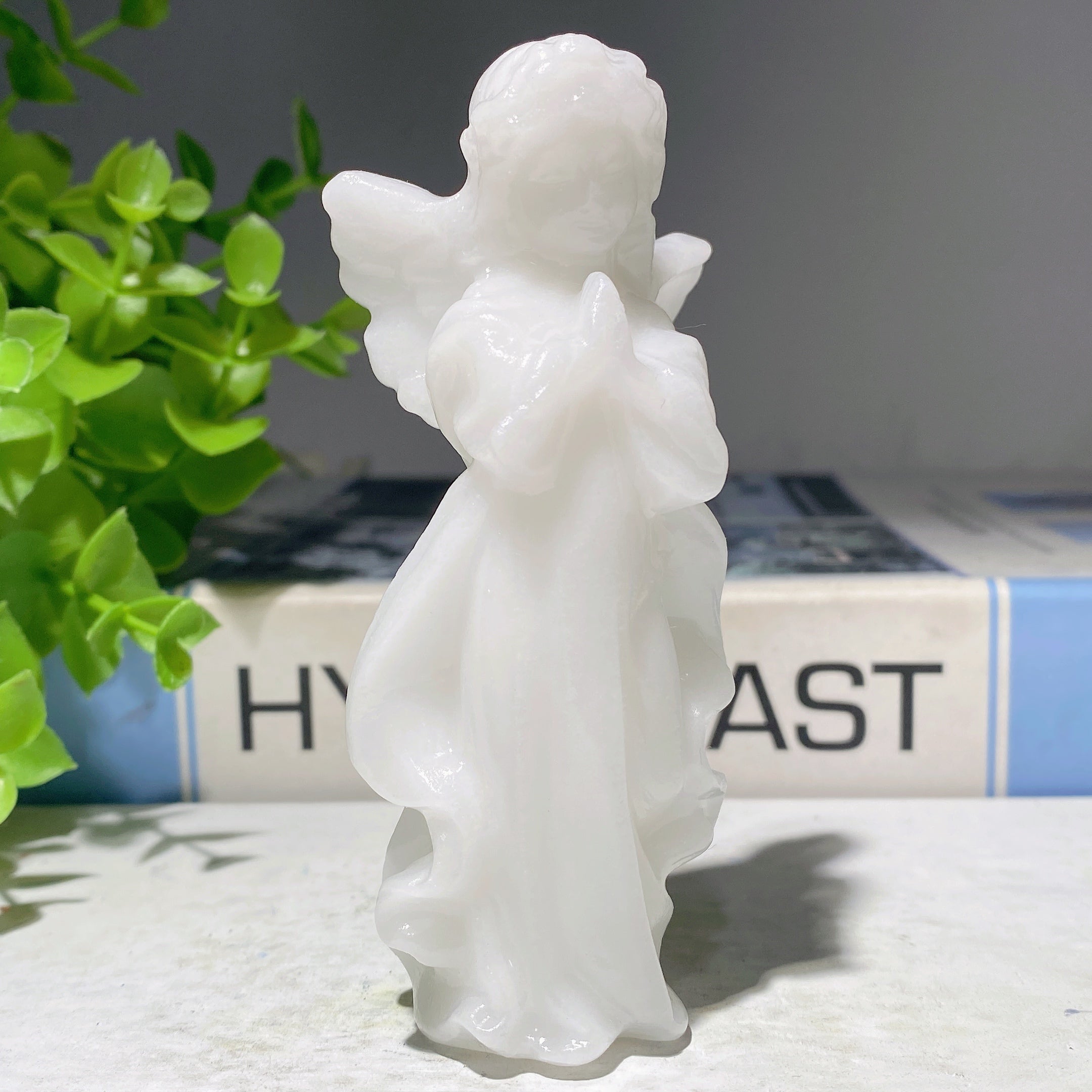 3.9 Inch Mixed Crystal Angel Fairy Figurines for Healing