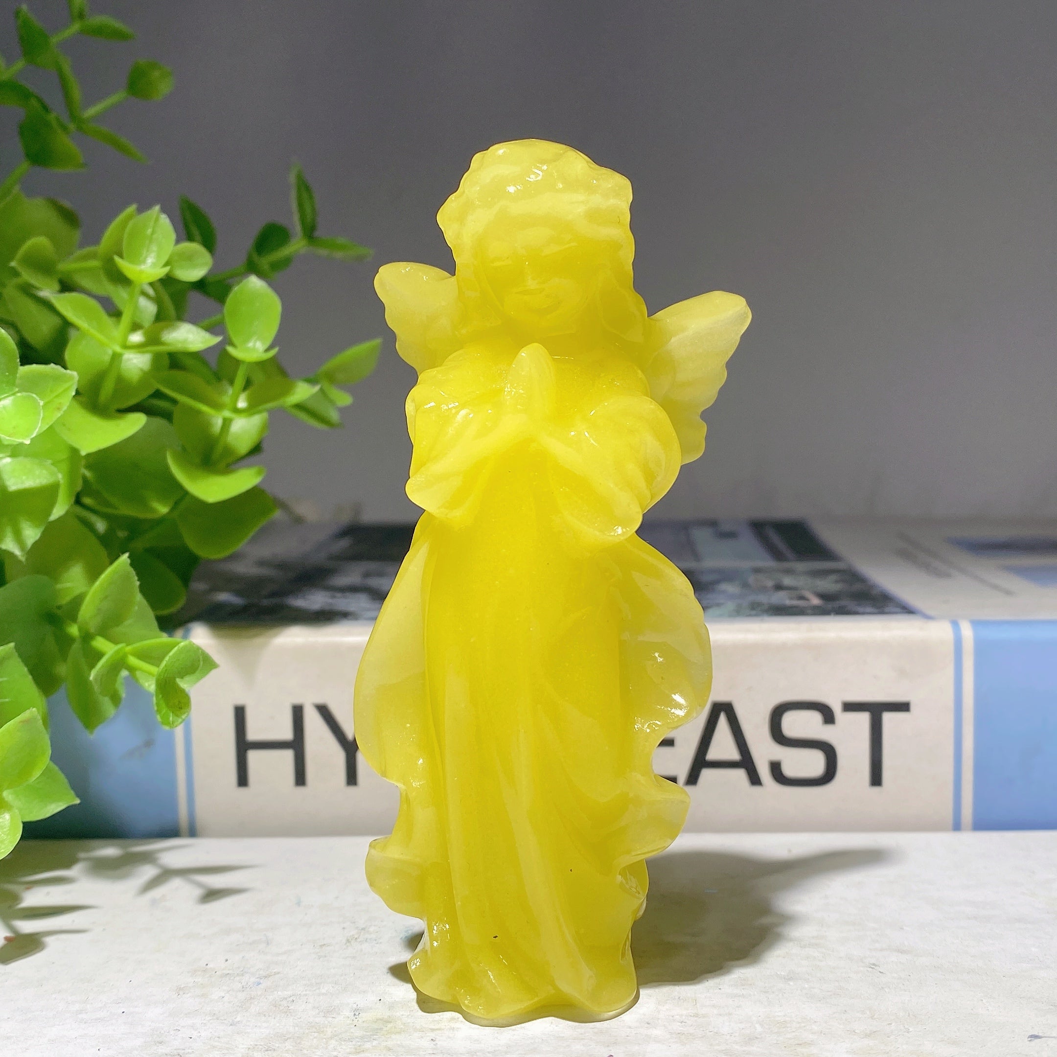 3.9 Inch Mixed Crystal Angel Fairy Figurines for Healing
