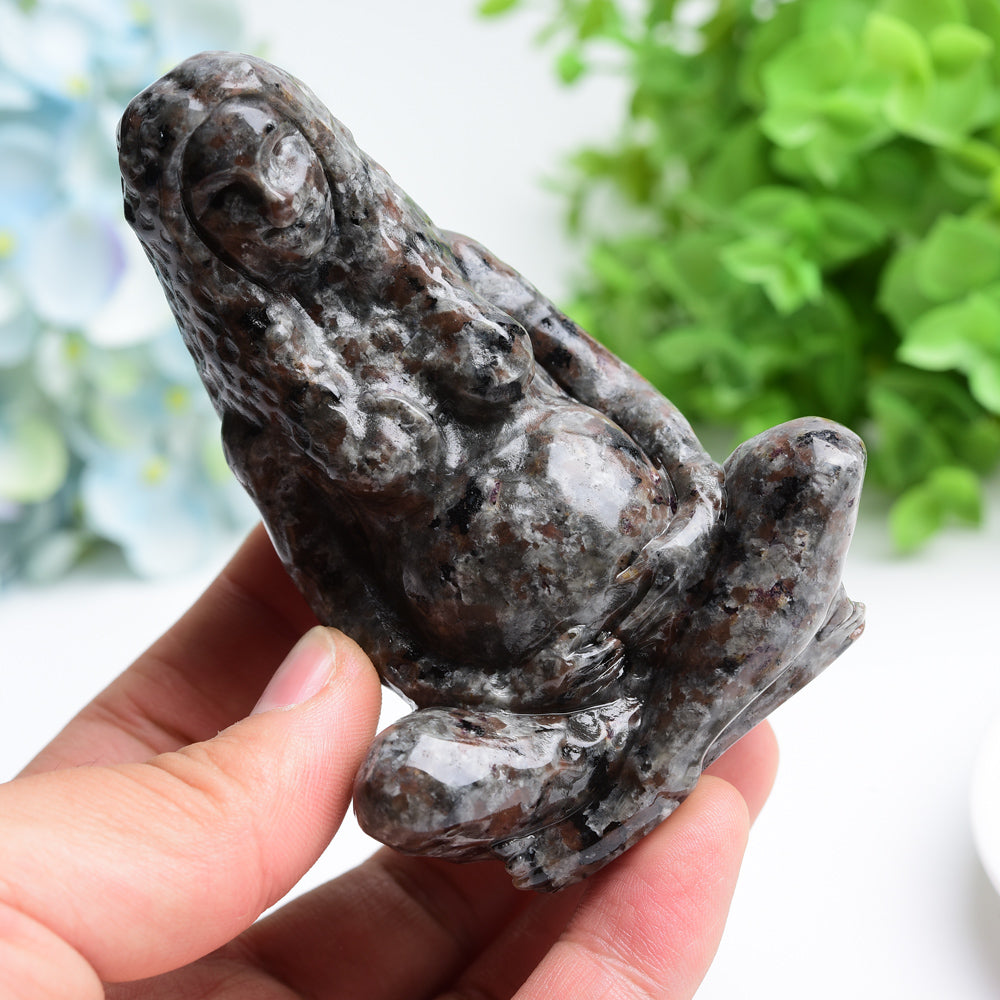 3.9" Yooperlite Crystal Figurine Mother of The Earth Carving