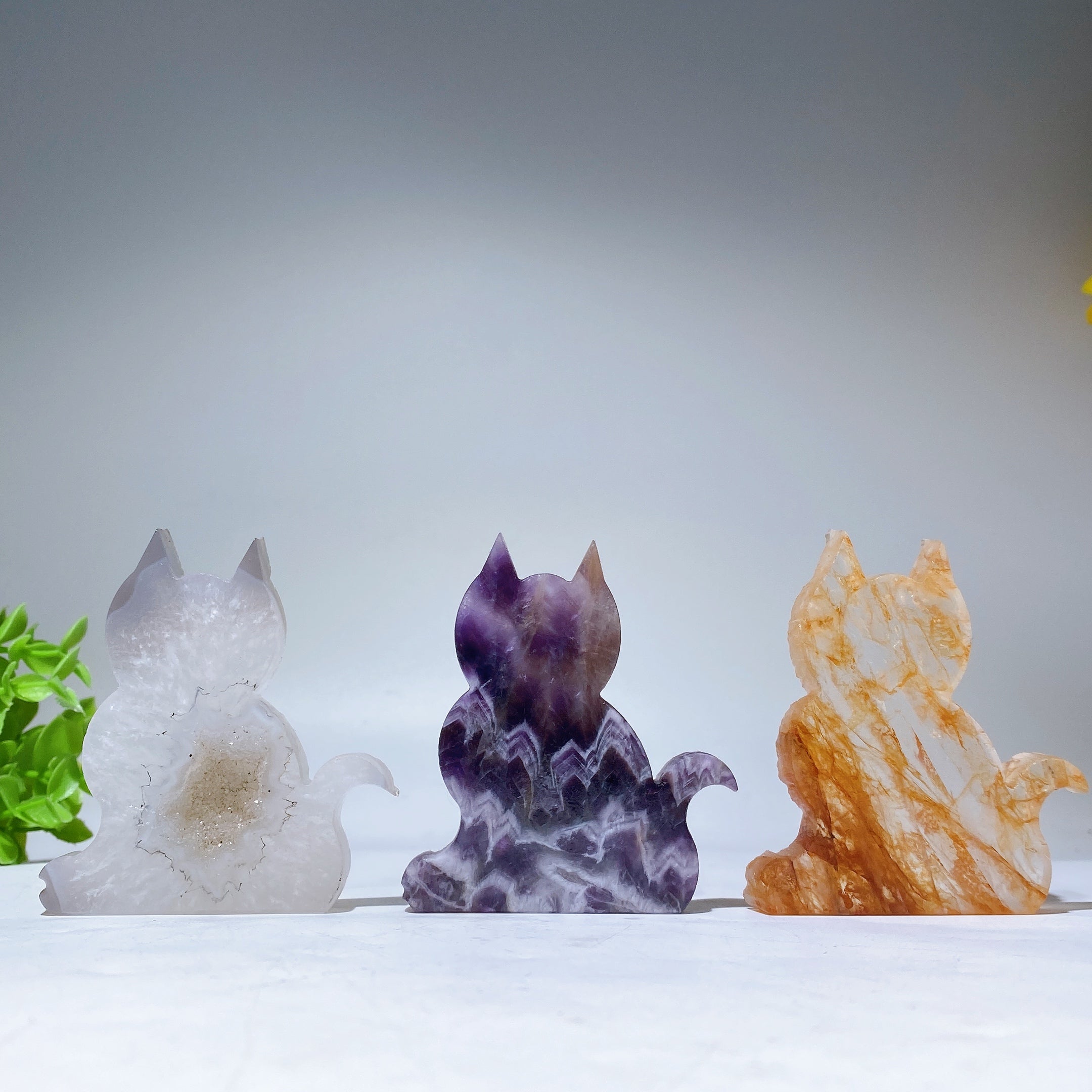 3-inch Crystal Cat Figurine for Healing and Energy