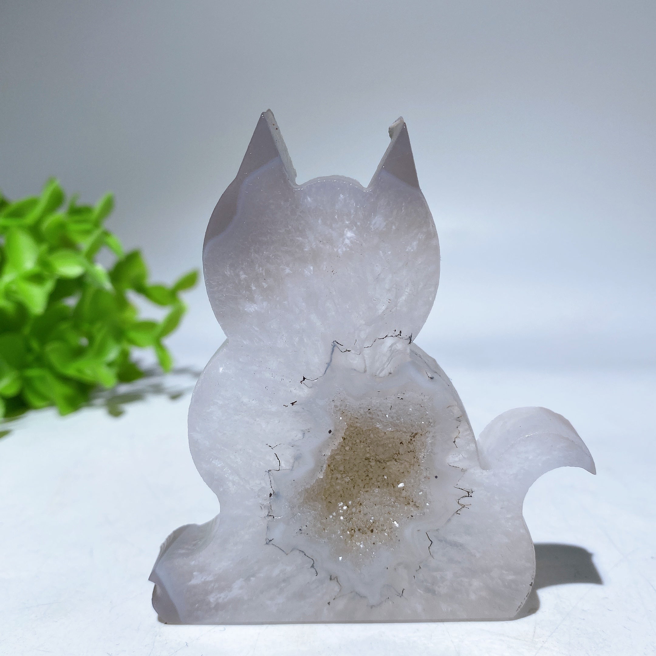 3-inch Crystal Cat Figurine for Healing and Energy