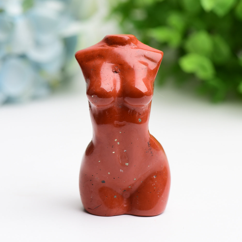 Figurine de torse en cristal sculptée de 7,6 cm | Sons de guérison