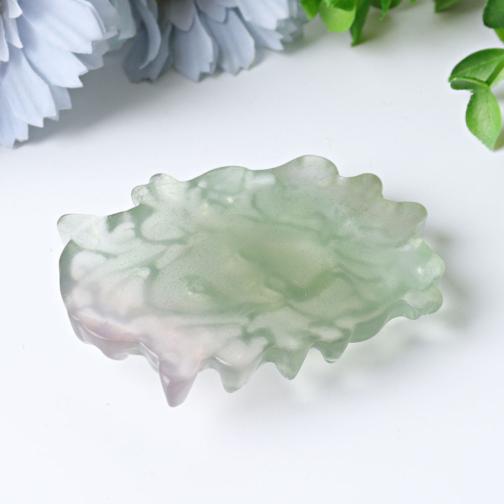 3-inch Fluorite Medusa Crystal Figurine Carving