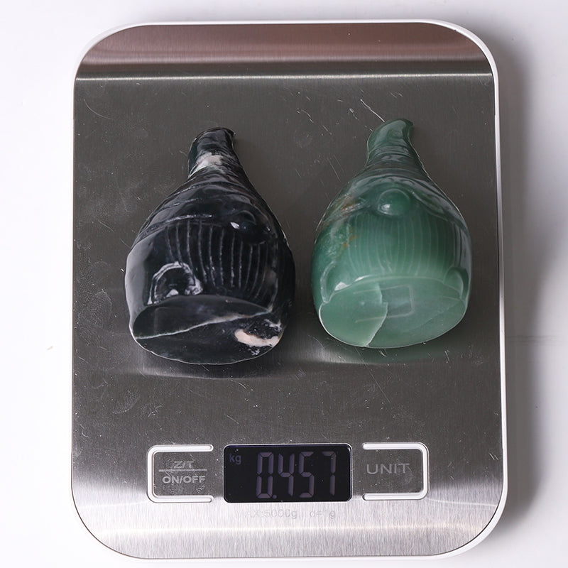 Ensemble de figurines en cristal sculptées à la main de 7,6 cm avec sept nains