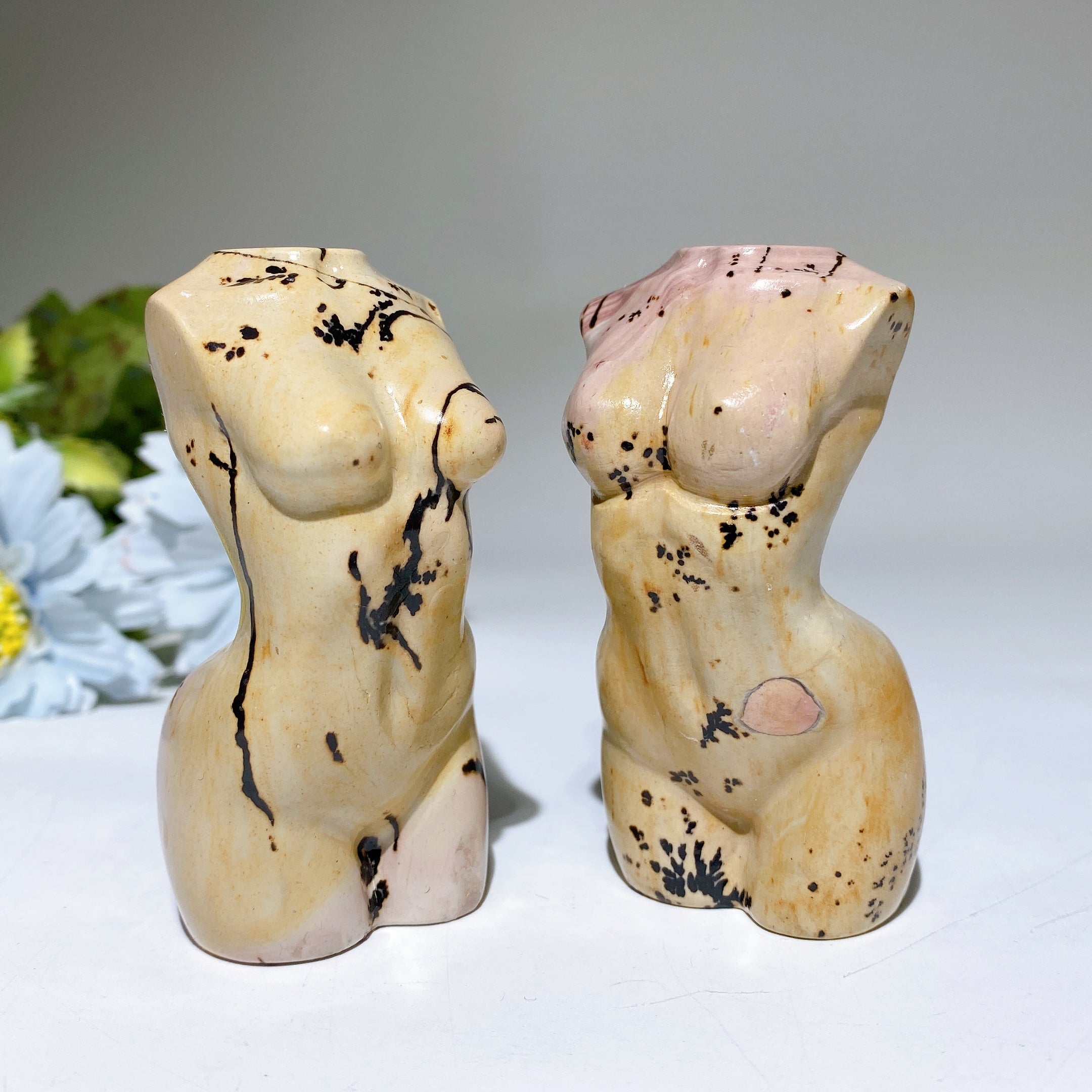 3 inch Picture Jasper Crystal Figurine Carving for Healing