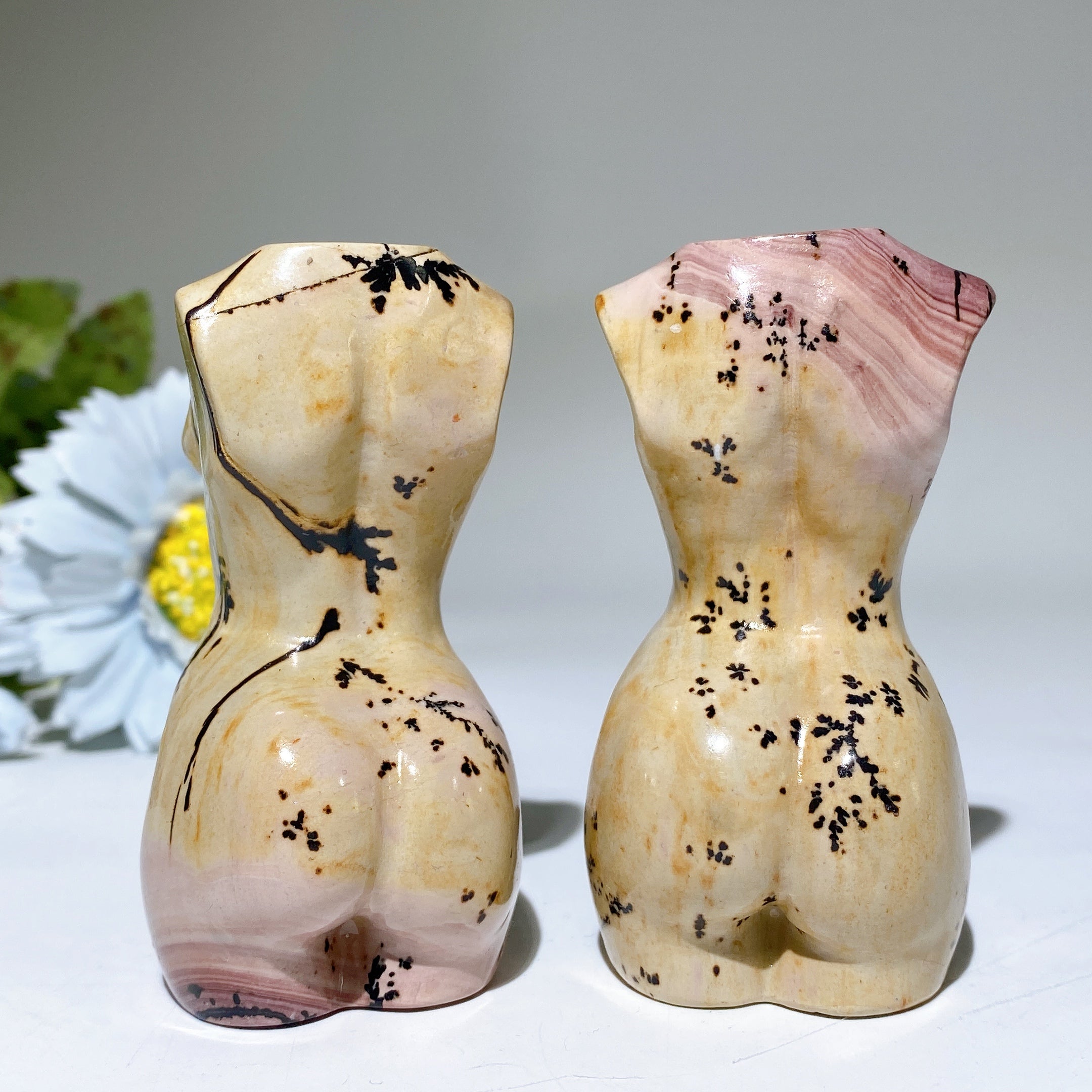 3 inch Picture Jasper Crystal Figurine Carving for Healing