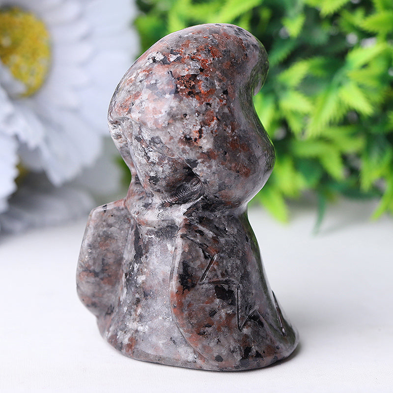 Figurine de sorcière en cristal Yooperlite de 7,6 cm pour décoration d'Halloween