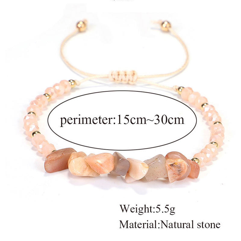 Bracelet unisexe en tricot purifiant en améthyste avec pierres de guérison de 8 mm
