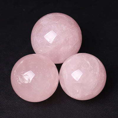 Sphère de cristal de quartz rose de 30 mm pour la méditation de guérison