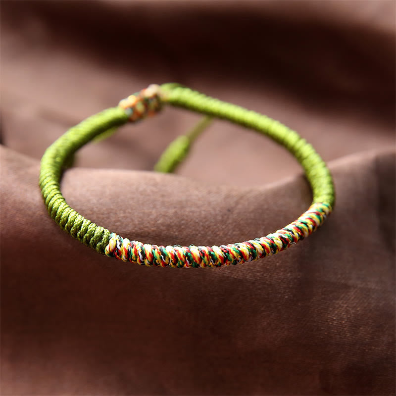 Multicolor Tibetan King Kong Knot Red String Bracelet