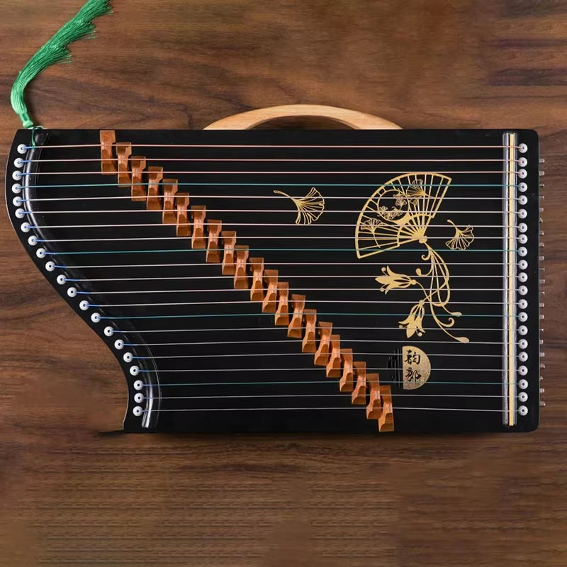 Portable 21 String Guzheng Chinese Traditional Wood Finger Practice Mini Guzheng Musical Instruments for Beginners Children Gift