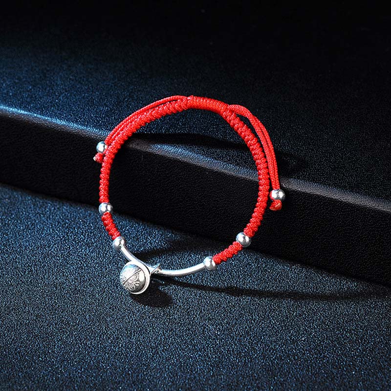 Unisex Red String Bell Bracelet for Protection & Luck