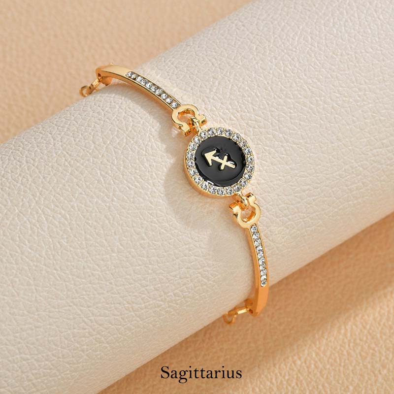 Copper Zodiac Bracelet | Adjustable 12 Constellations Chain