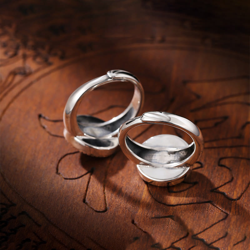 Bague réglable en cuivre Om Mani Padme Hum Paix spirituelle