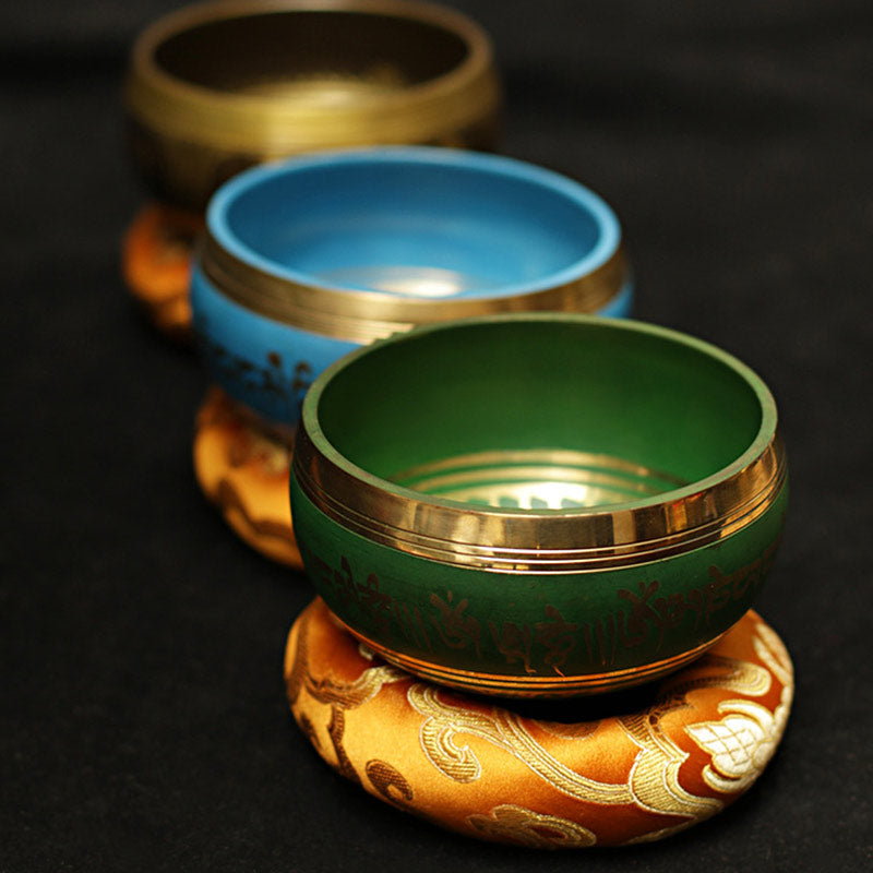 Copper Tibetan Singing Bowl for Meditation and Healing 5.12IN