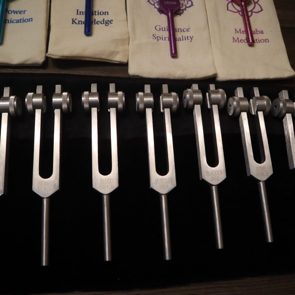 34pc Solfeggio & Chakra Tuning Fork Set - Biofield Vibration - On sale