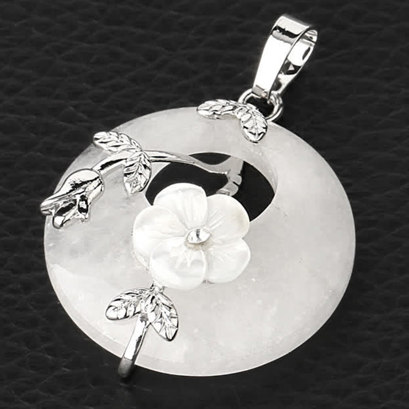 Collier de guérison en aventurine verte et améthyste avec divers cristaux