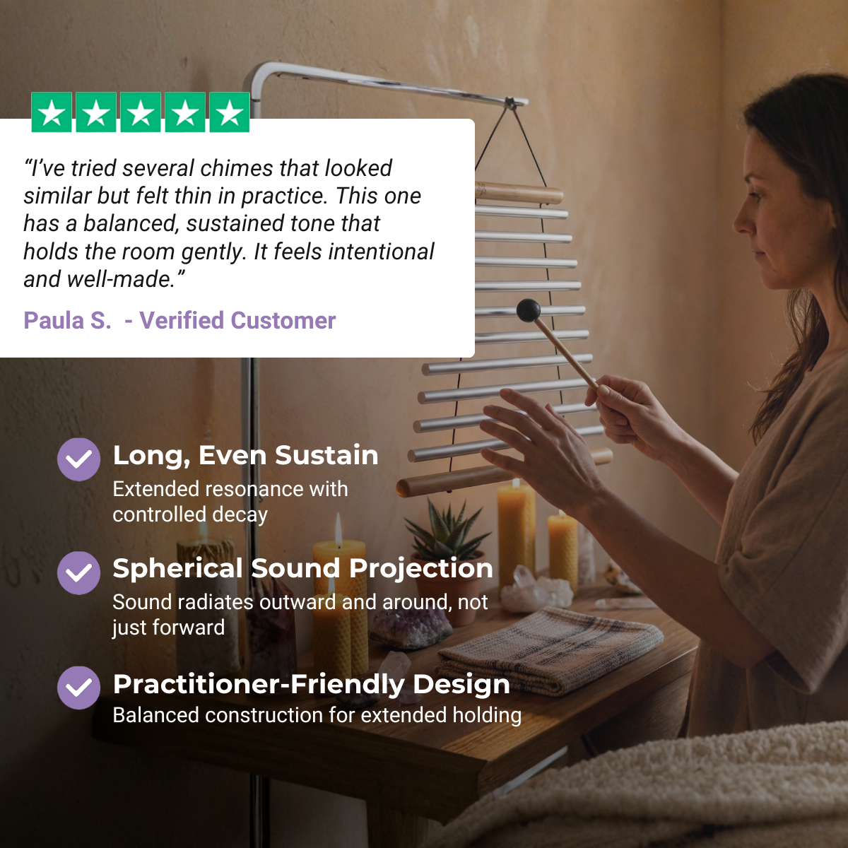 Carillons oscillants à 36 tons pour le yoga et la méditation