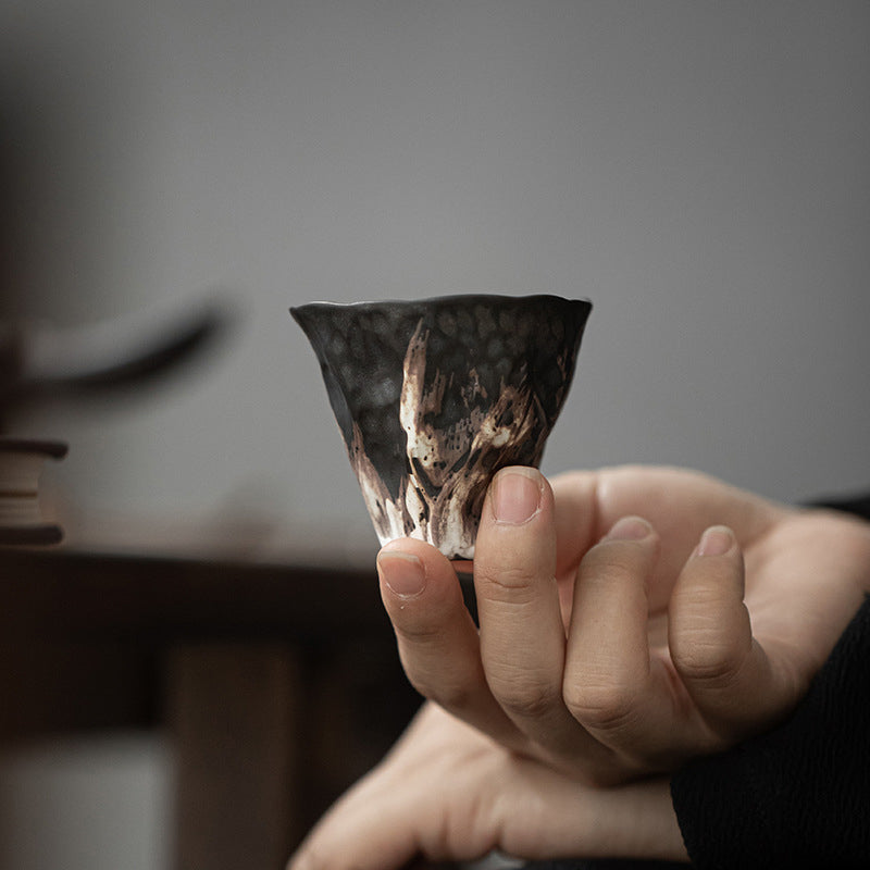 Lotus Flower Zen Ceramic Teacup 50ml | Chinese Ceramic Tea Set