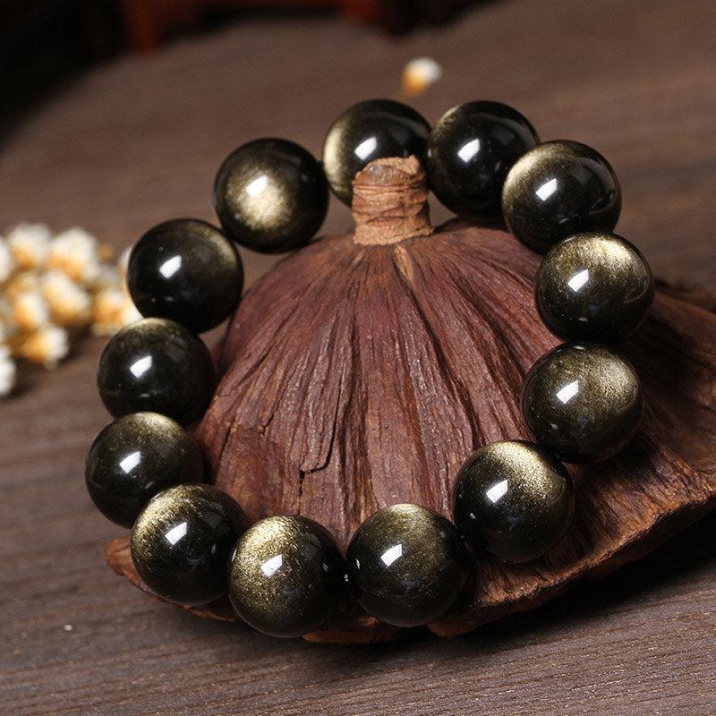 Obsidian Bracelet 8mm for Purification and Grounding