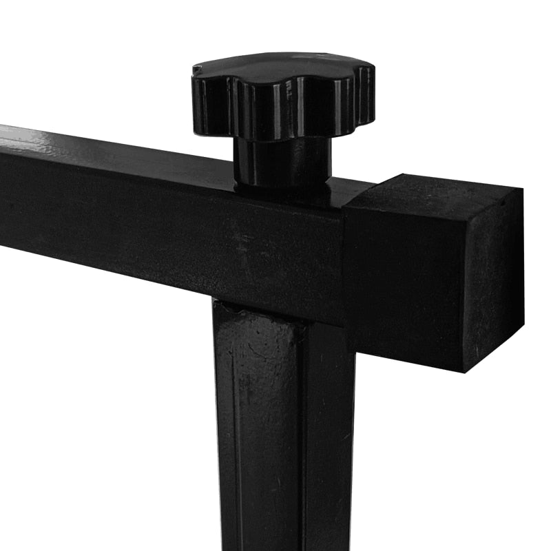 Black metal bracket with adjustable knob for 38 Inch Gong Stand with wheels