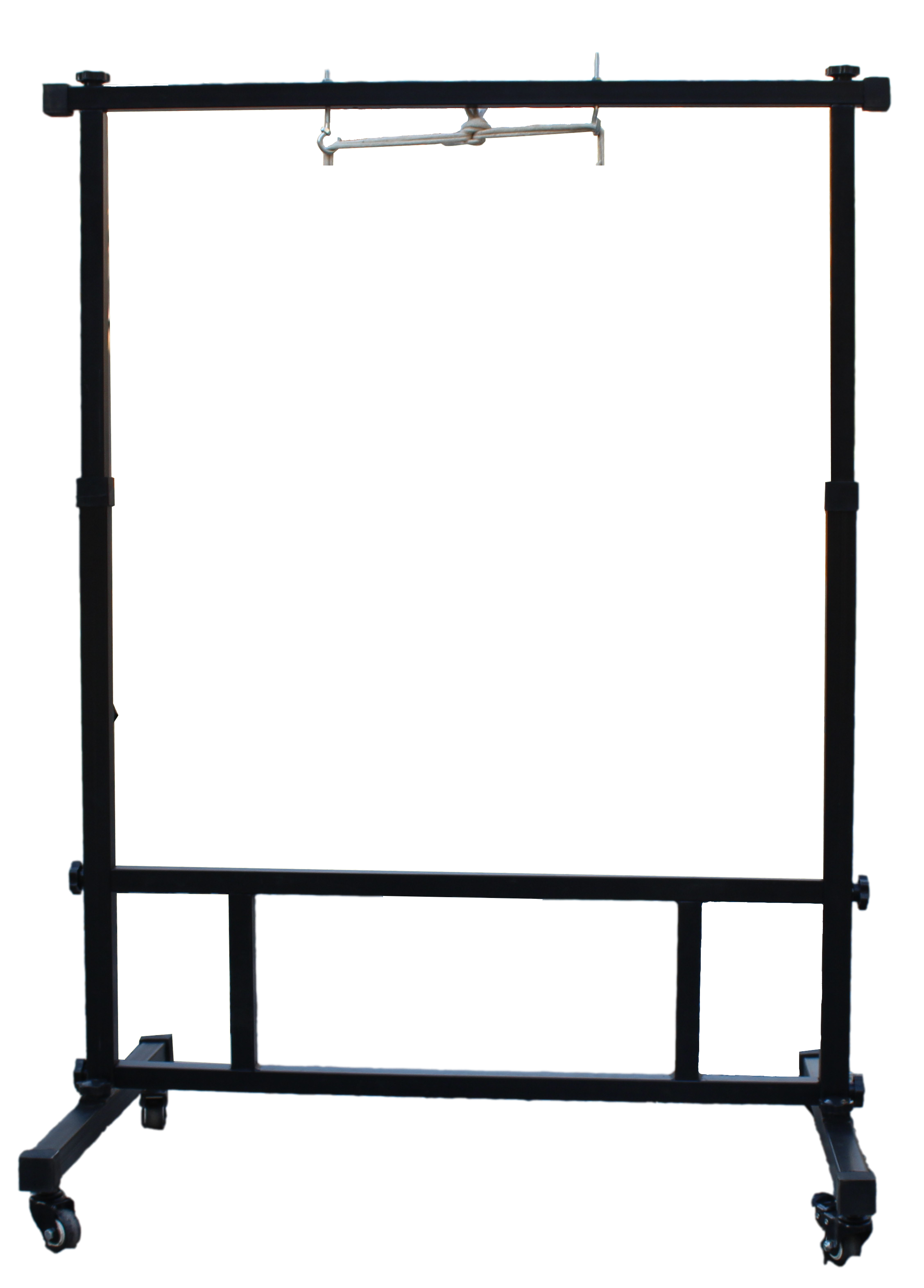 38" Gong Stand with Wheels for Instrument Display