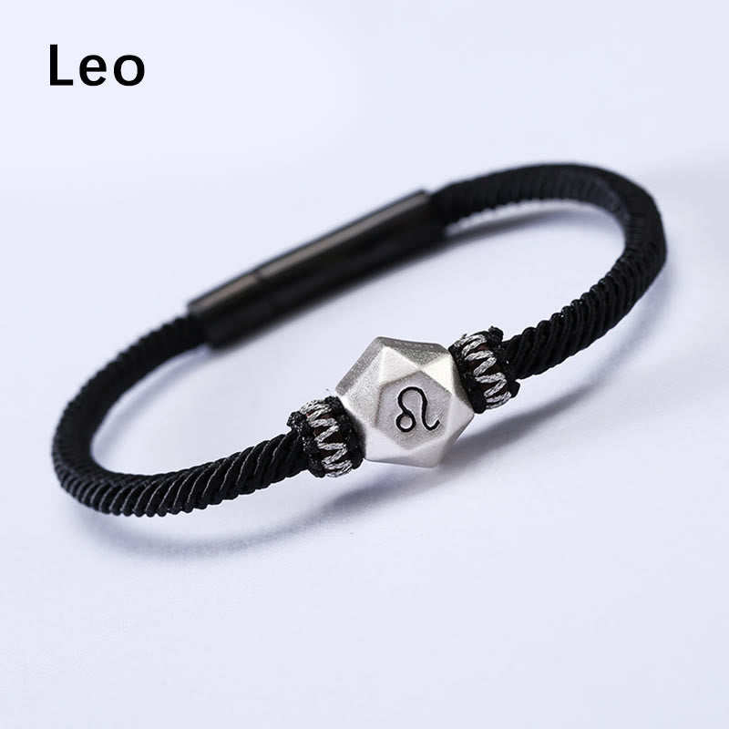 999 Sterling Silver Zodiac Protection Bracelet 17cm