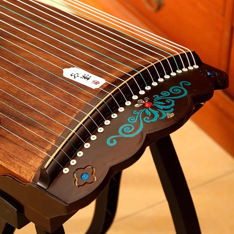 100Cm Portable Mini Guzheng Handmade Paulownia Wood Zither Beginner Guqin Traditional Chinese Music Instrument with Accessories