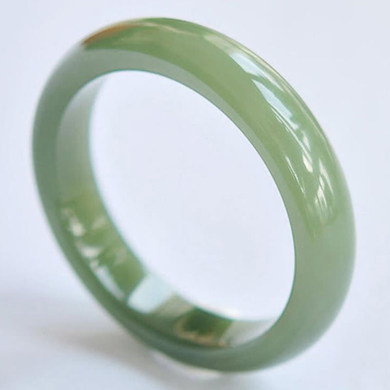 Jade Abundance Blessing Bangle Bracelet for Prosperity