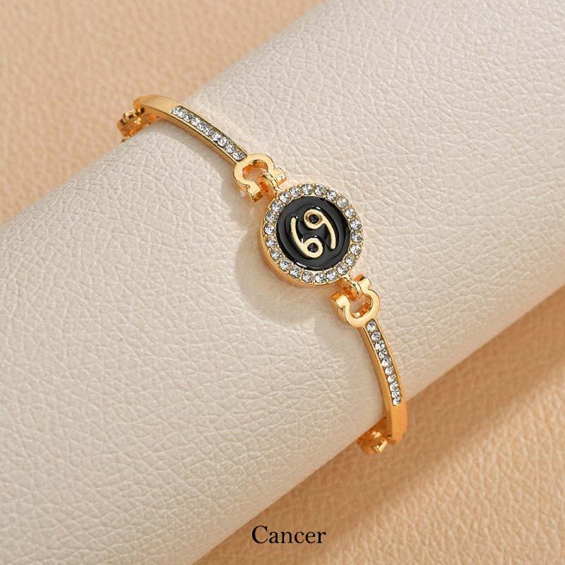 Copper Zodiac Bracelet | Adjustable 12 Constellations Chain
