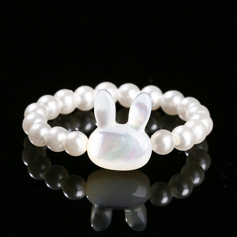 Bague spirituelle en pierre Tridacna de 3 mm