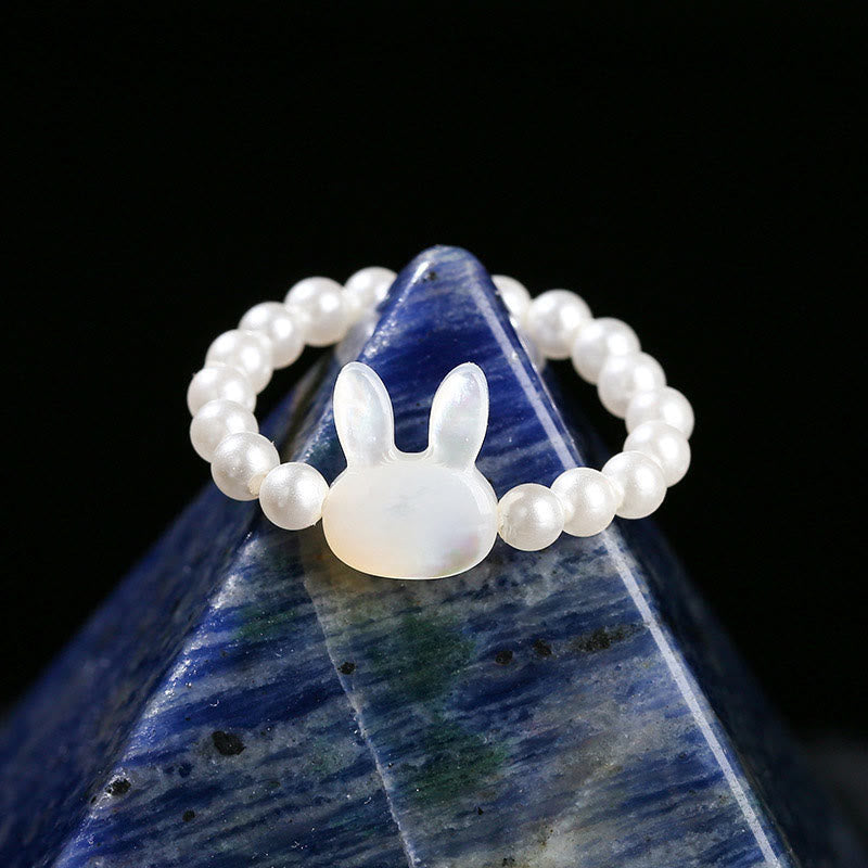 Bague spirituelle en pierre Tridacna de 3 mm