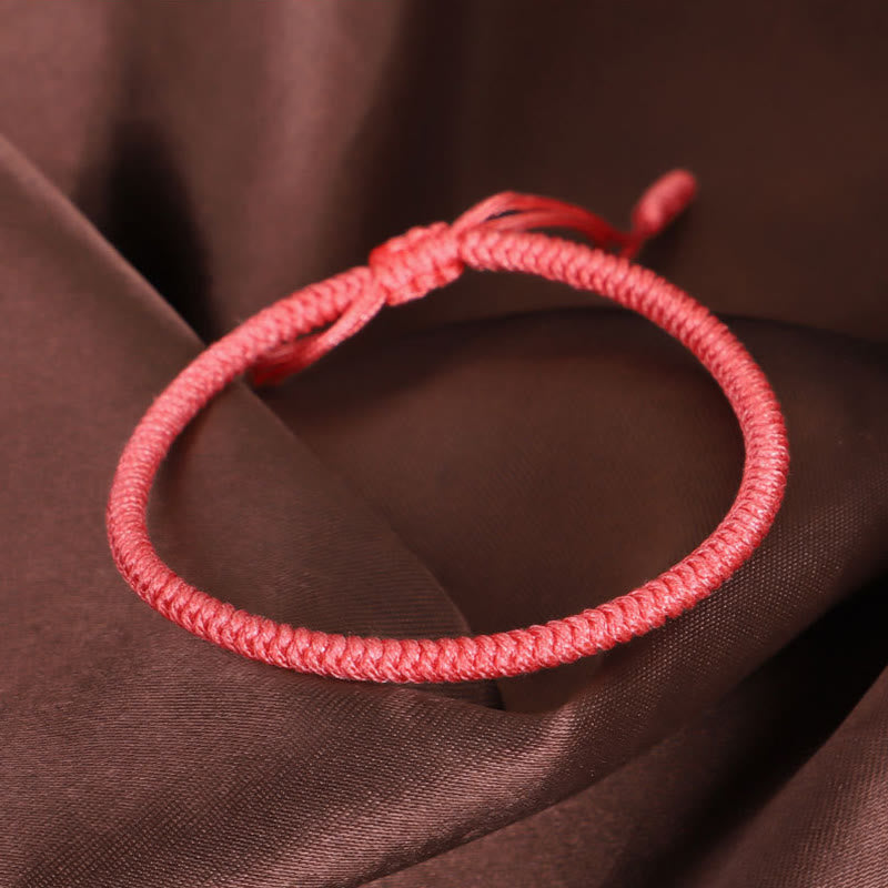 Lot de 3 bracelets de protection tibétains à cordon rouge avec nœud King Kong