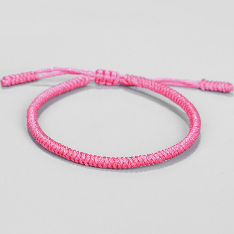 Lot de 3 bracelets de protection tibétains à cordon rouge avec nœud King Kong