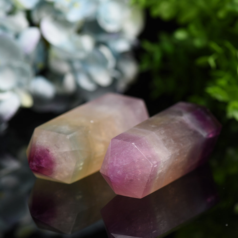 4.0-5.0 Inch Rainbow Fluorite Crystal Tower for Healing