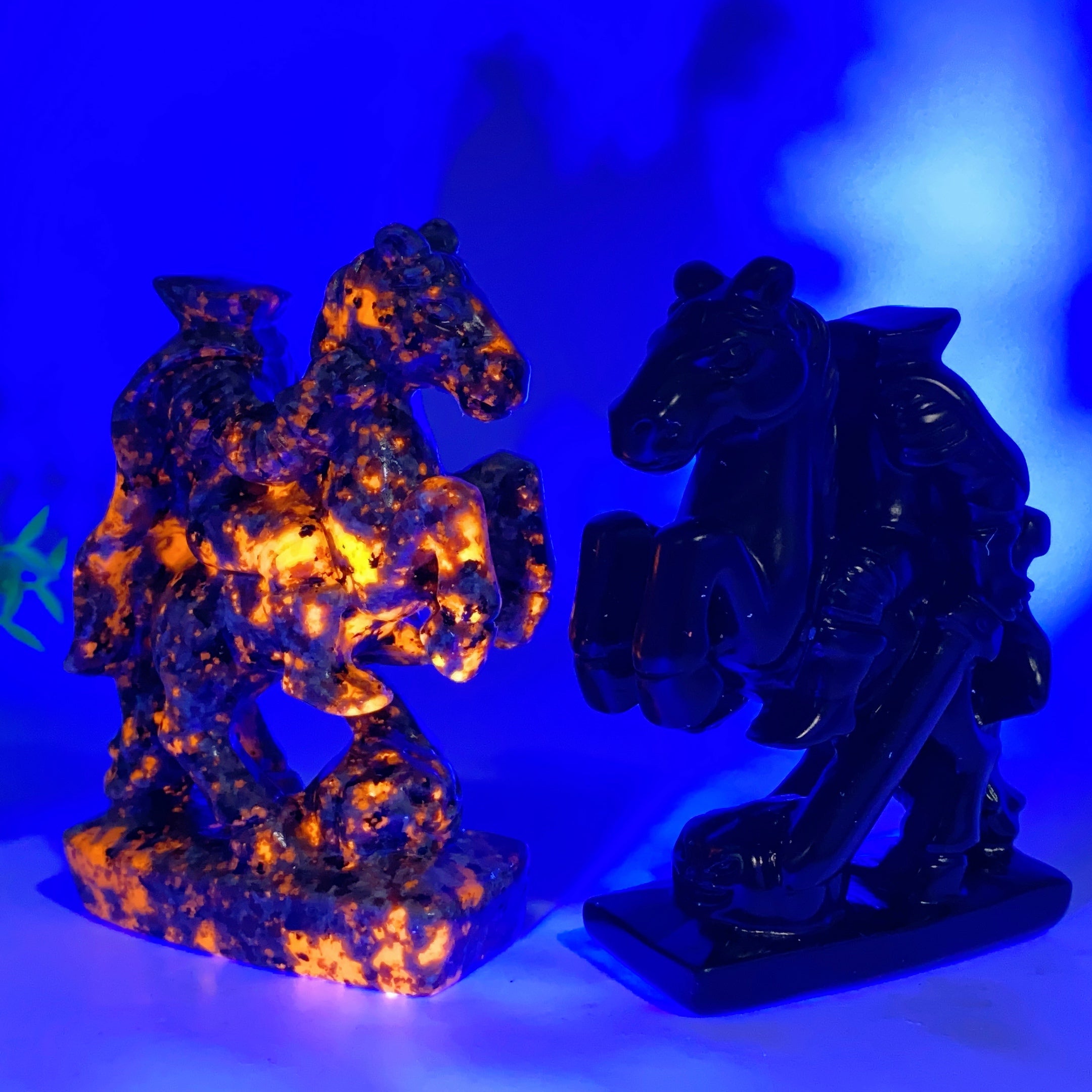 4.1 inch Yooperlite & Black Obsidian Carved Crystal Figurine