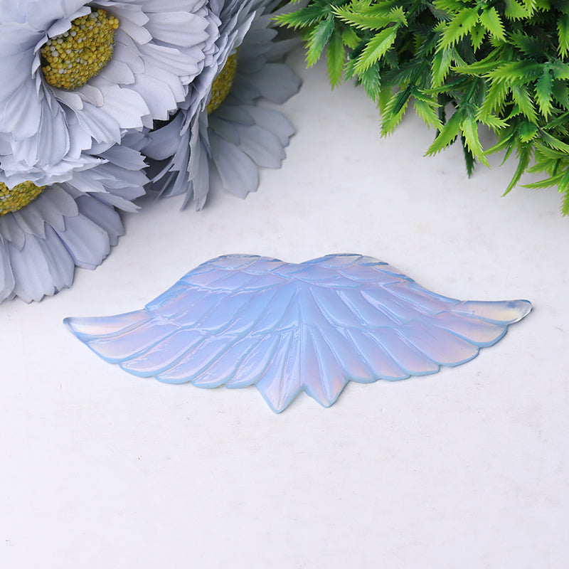 4.5 inch Crystal Angel Wings Carvings for Healing