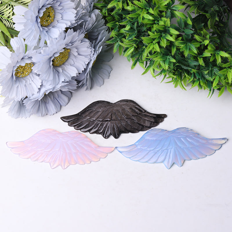 4.5 inch Crystal Angel Wings Carvings for Healing