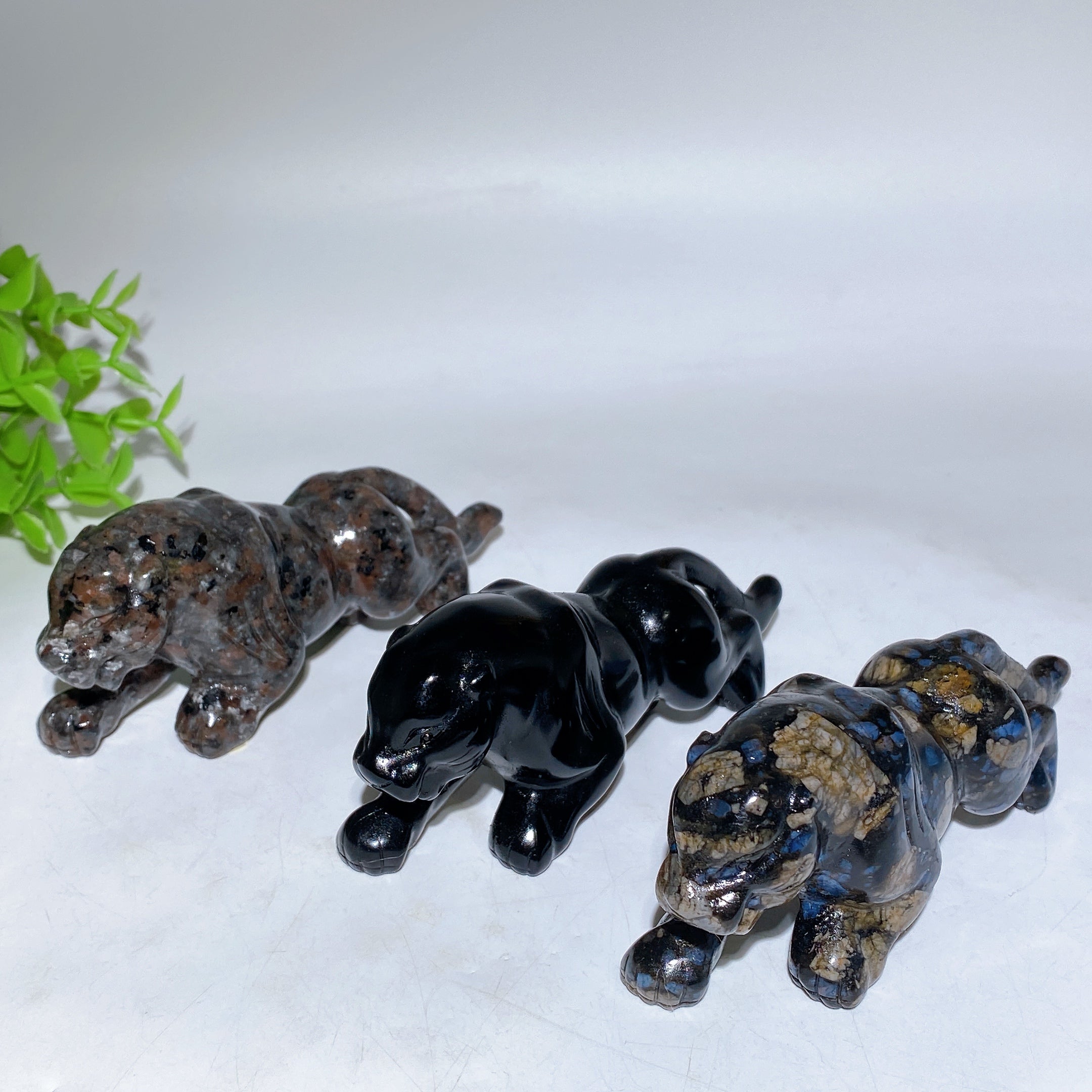 4.5 Inch Crystal Leopard Figurine for Spiritual Healing