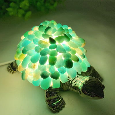 Figurine de tortue en cristal de 4,5 pouces pour la guérison et la prospérité