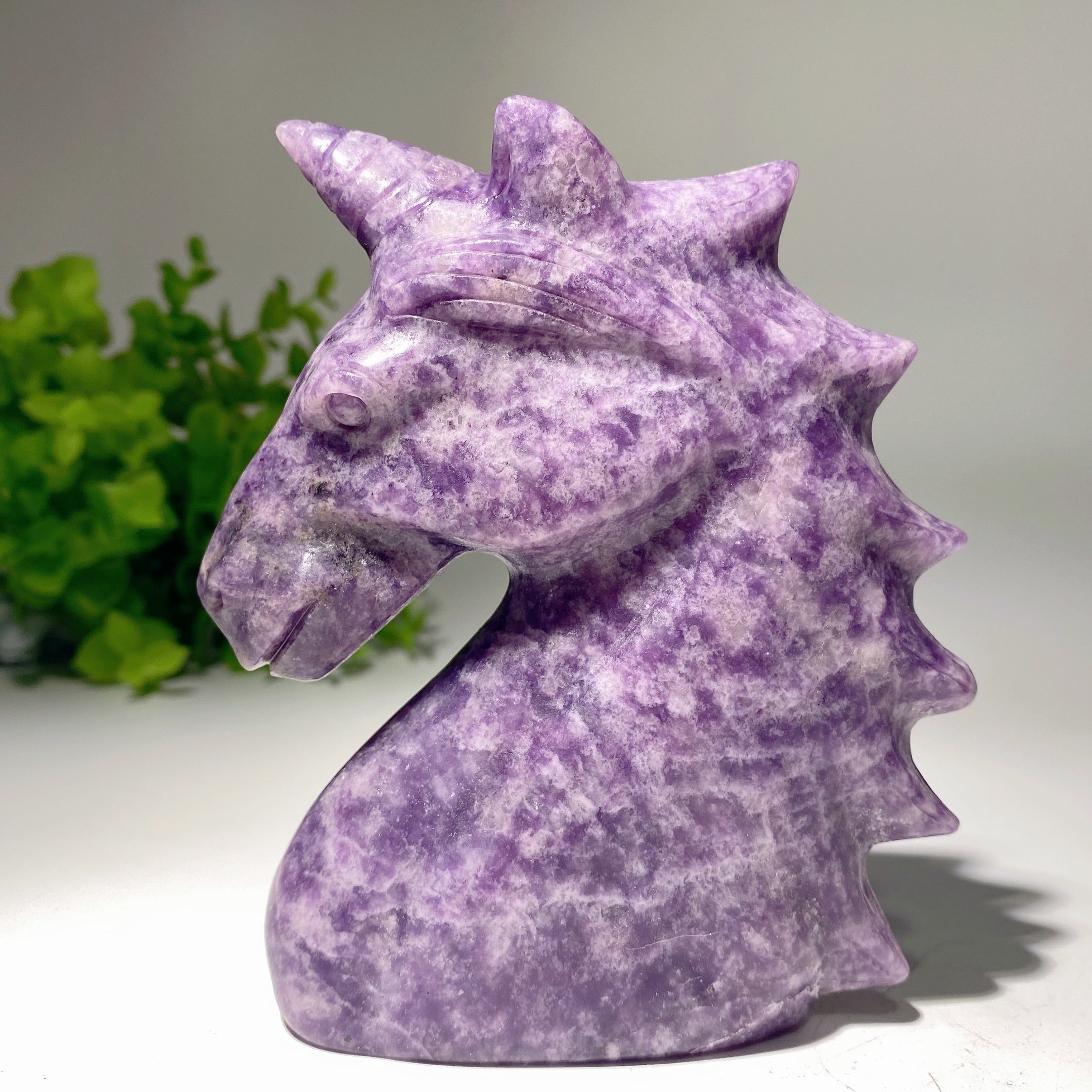 4.5 inch Mixed Crystal Unicorn Carving for Healing Energy