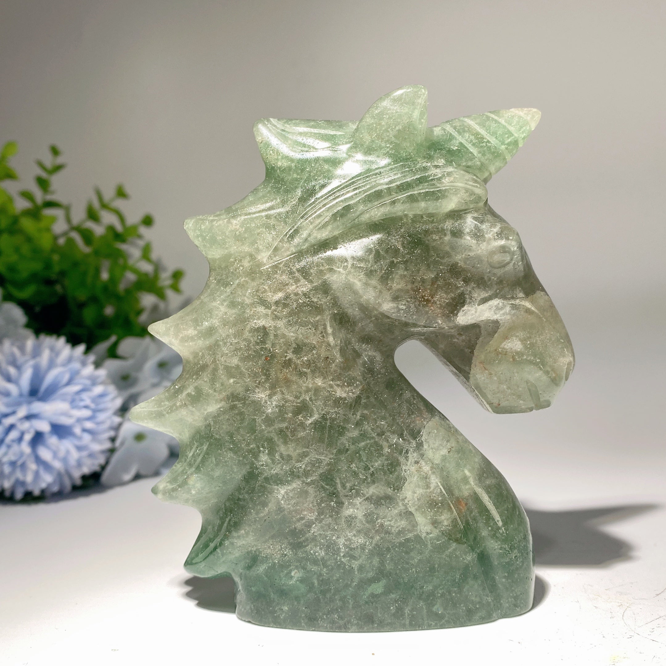 4.5 inch Mixed Crystal Unicorn Carving for Healing Energy
