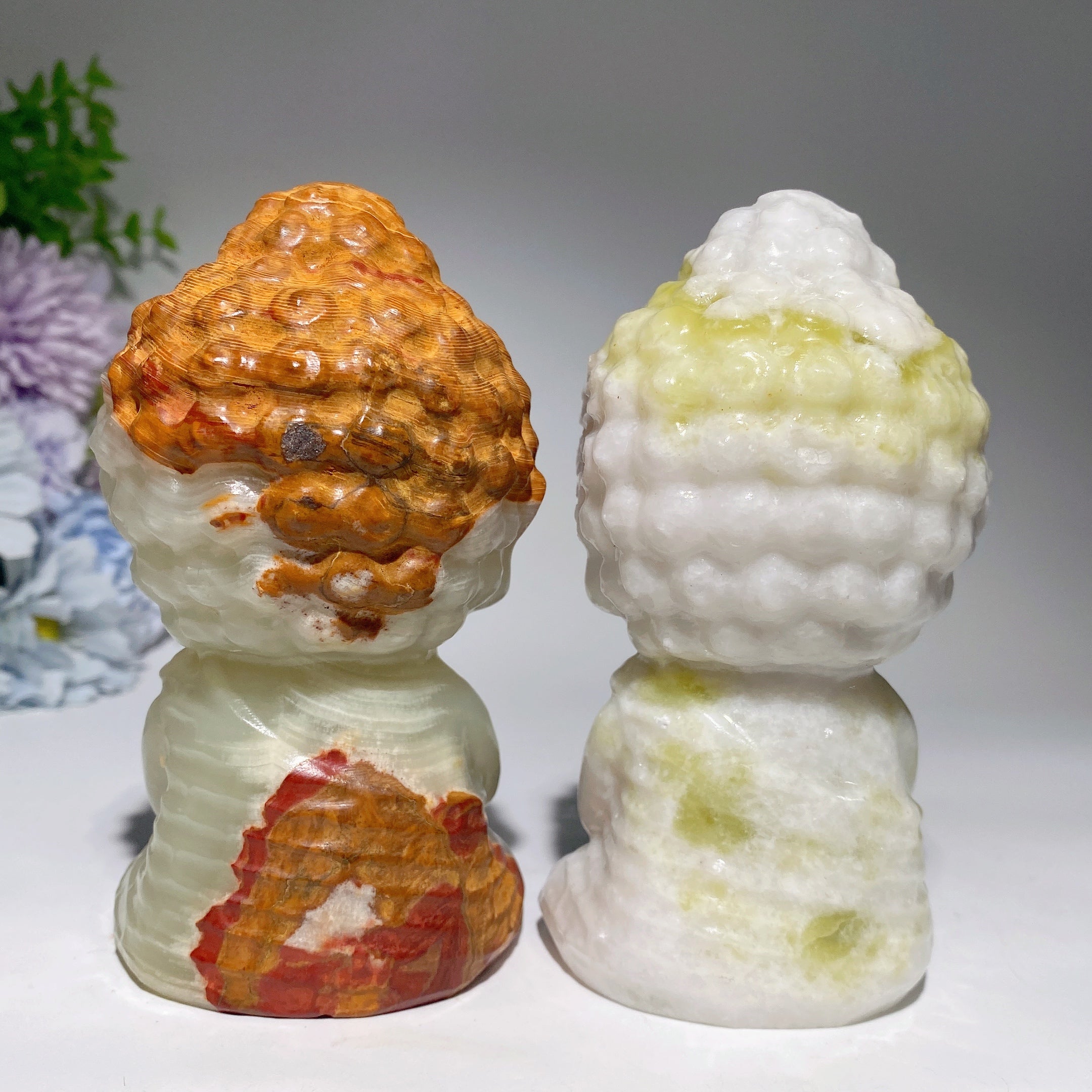 4.6 inch Afghan Jade and Serpentine Buddha Statue for Healing