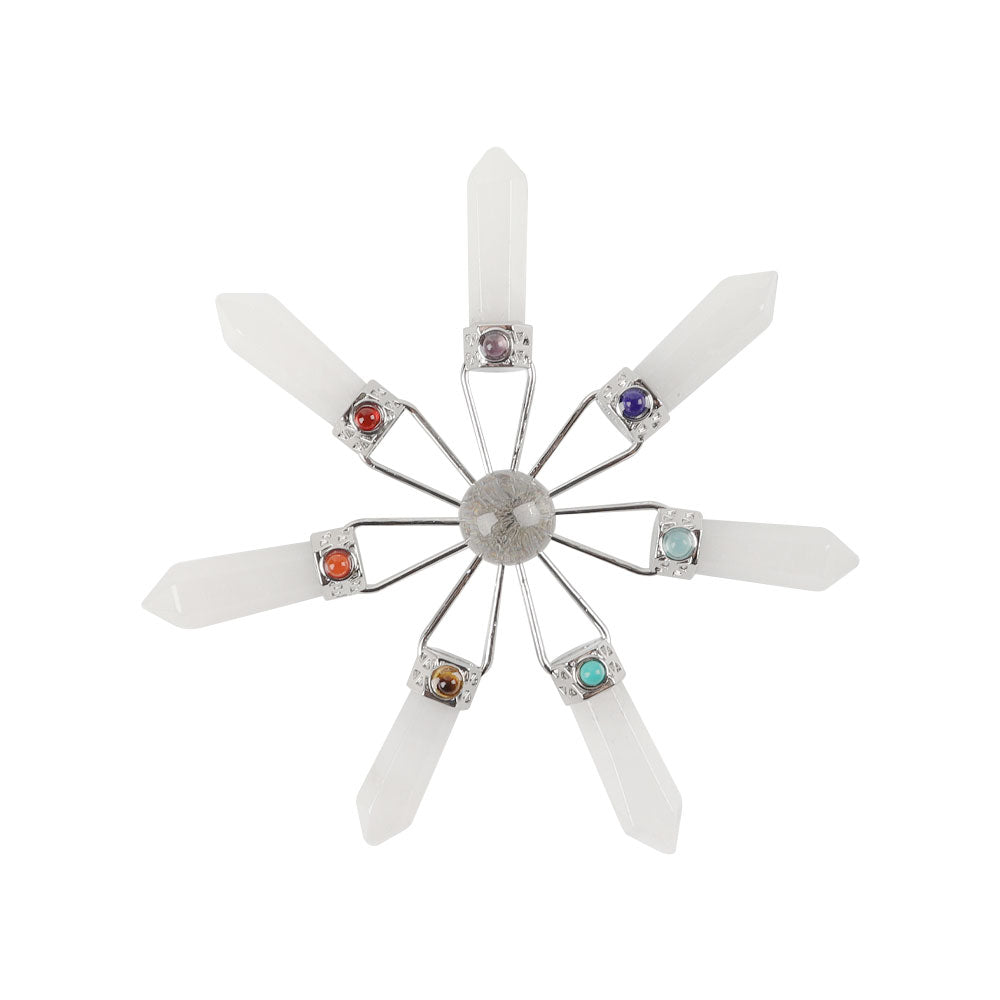4.6 Inch Clear Quartz Chakra Energy Generator for Healing