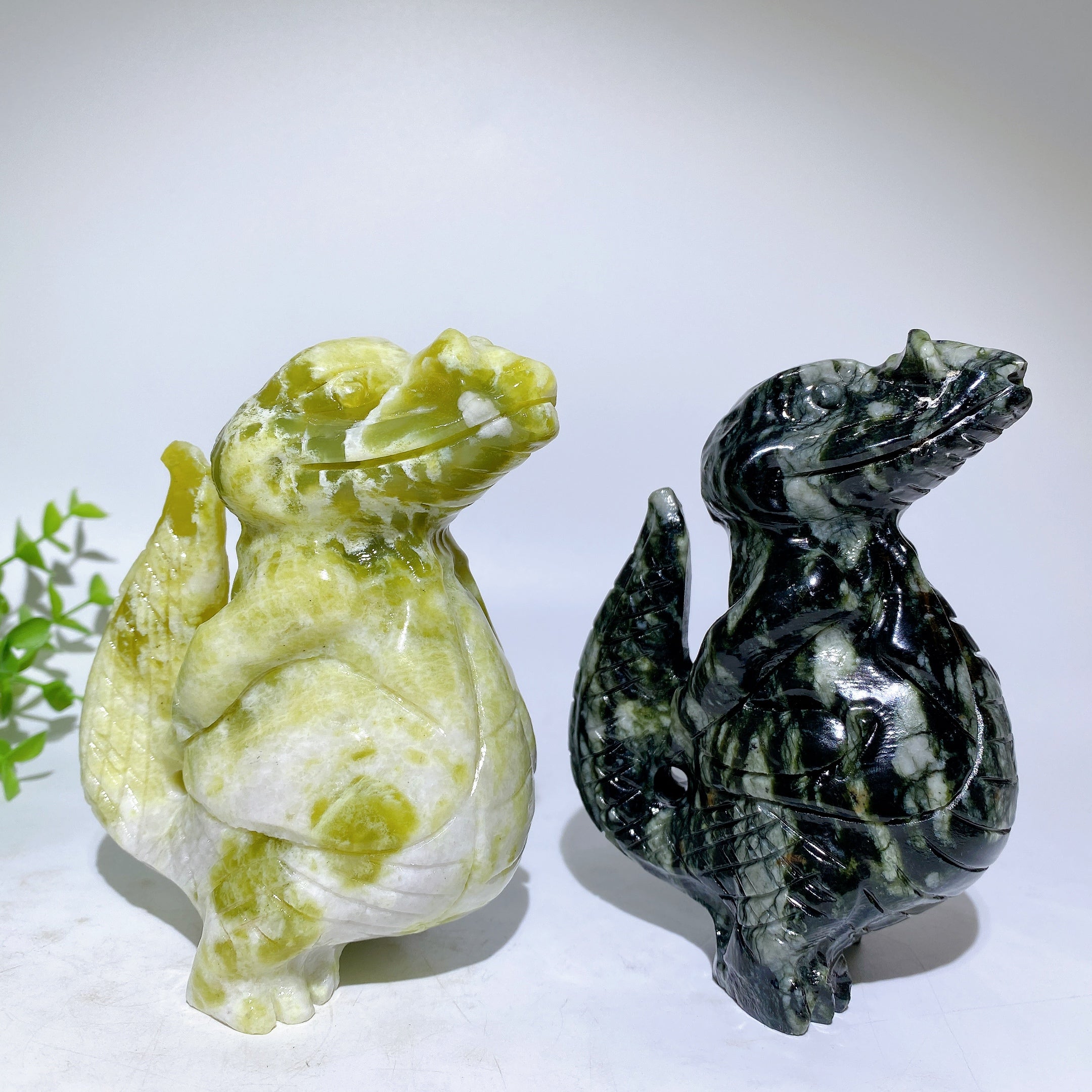 4.7 inch Jade Crocodile Healing Crystal Carving