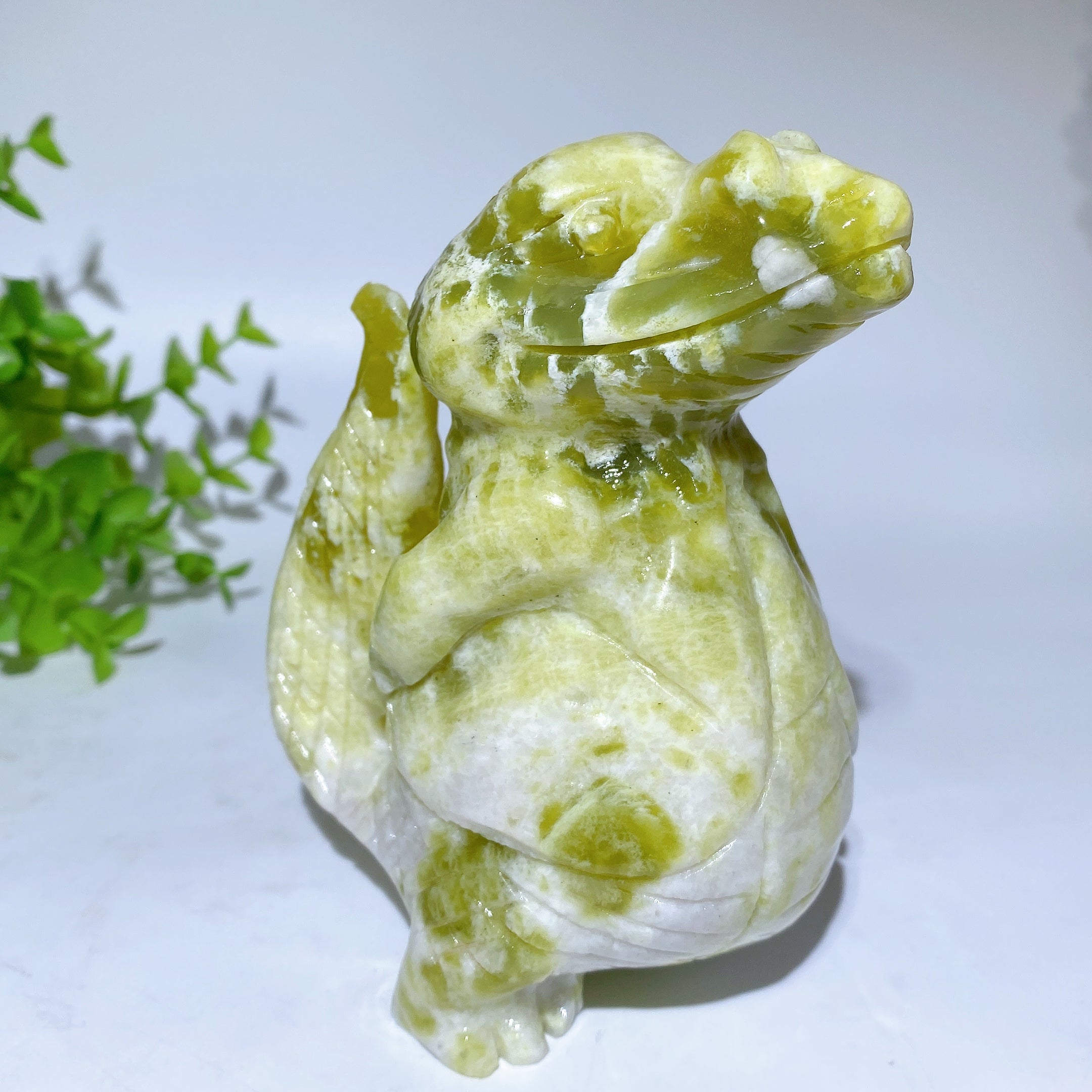 4.7 inch Jade Crocodile Healing Crystal Carving
