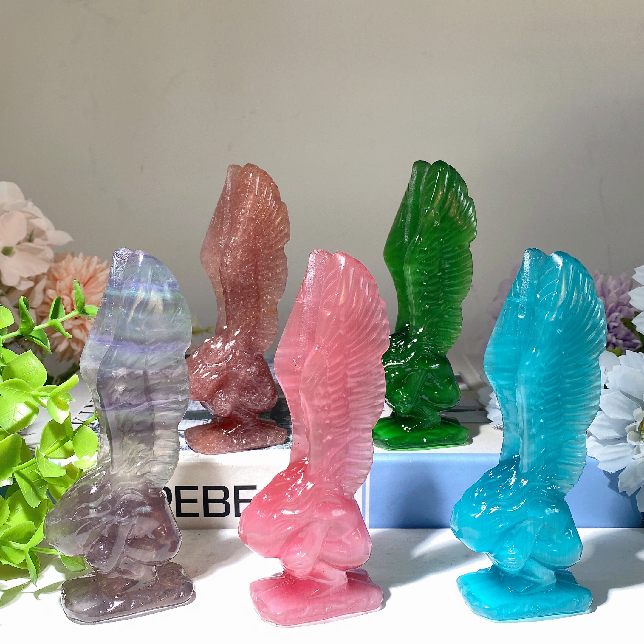 4.7 inch Mixed Crystal Fairy Carvings for Healing Energy